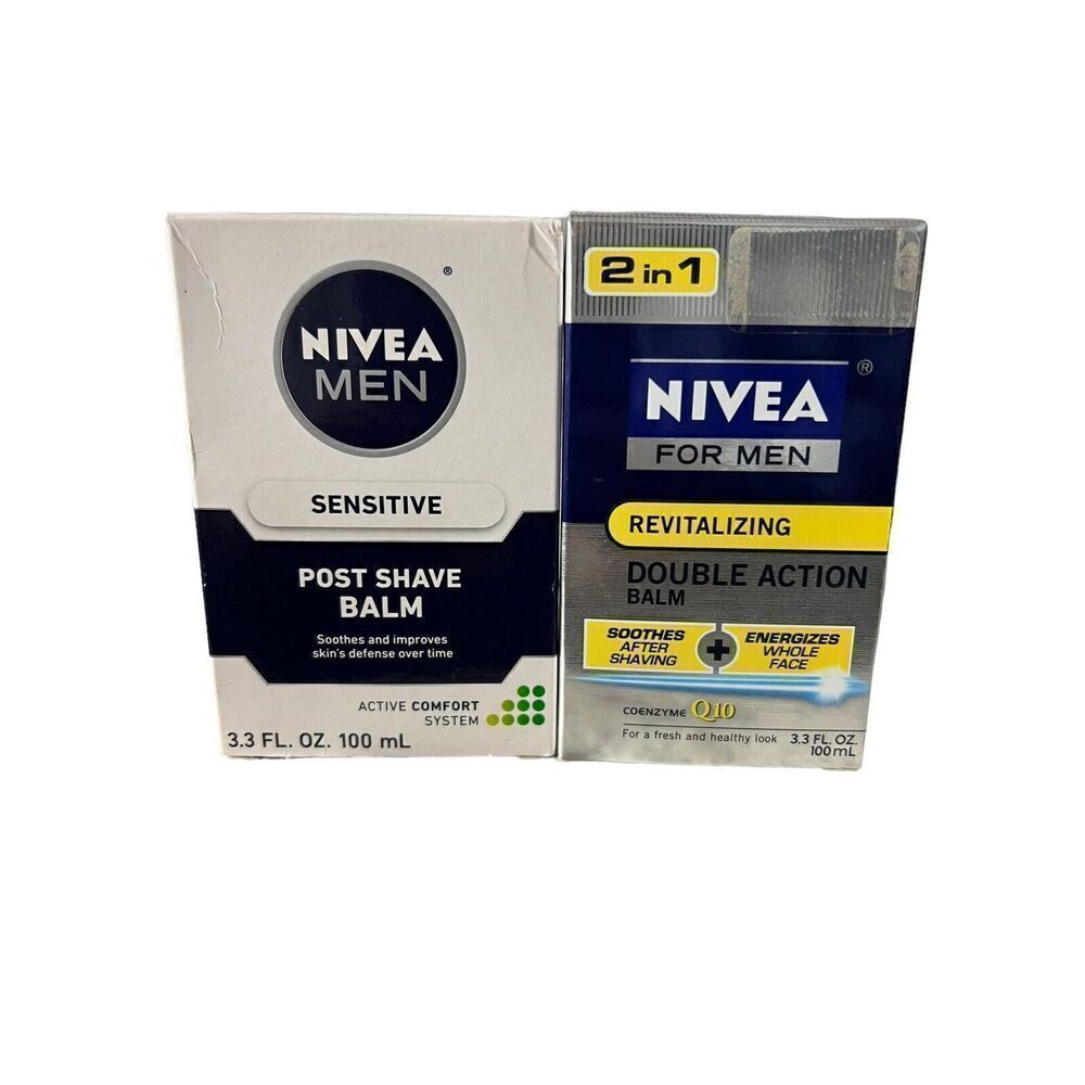 1 Nivea For Men Energy Double Action Balm & 1 Post Shave Balm Sensitive Skin